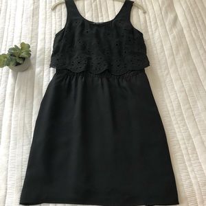 Madewell Silk Tank Dress With Eyelet Detail